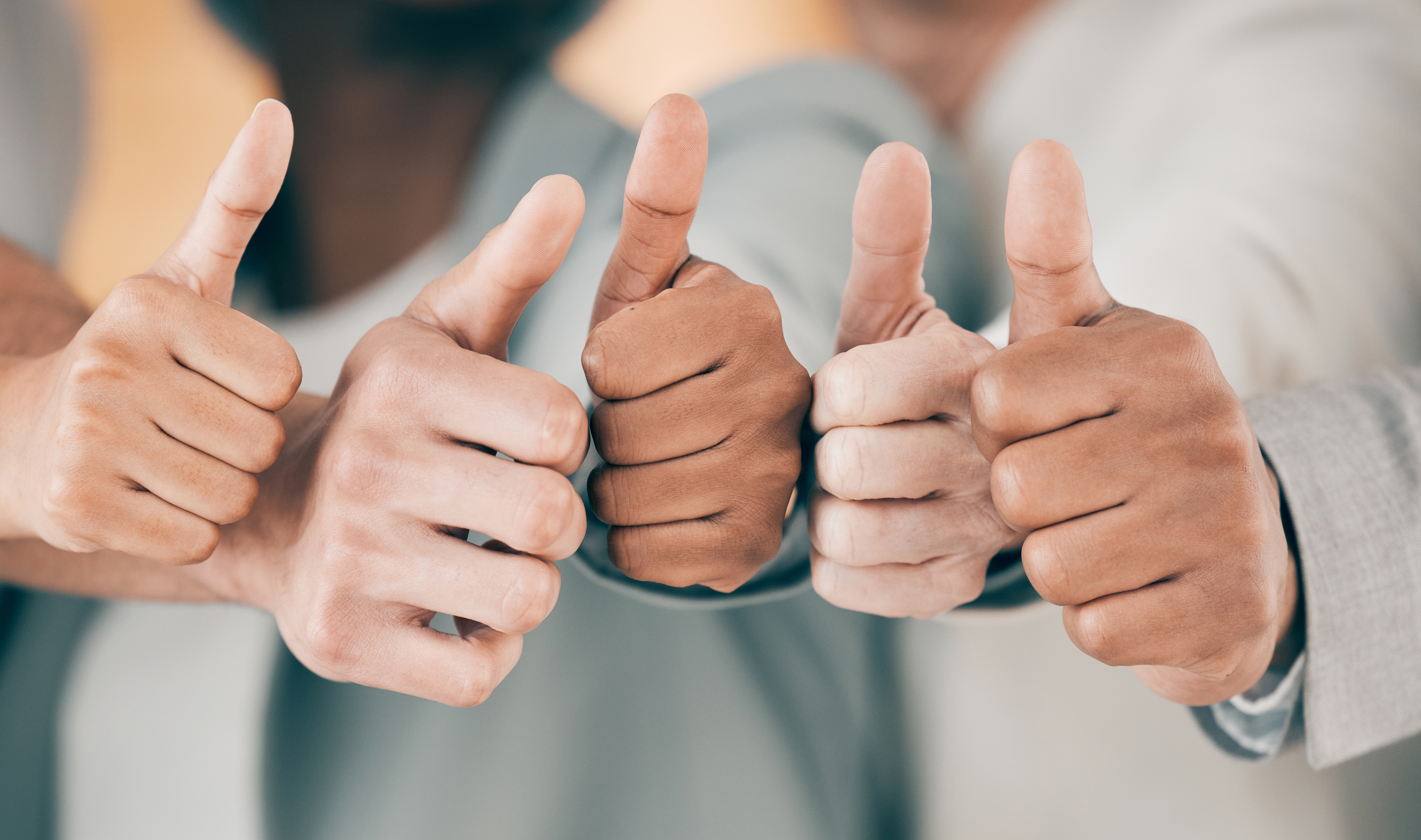 Men With Thumbs Up